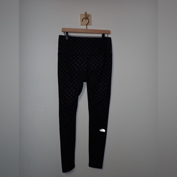 The North Face Women’s Black and Gray Diamond Print Flashdry Leggings size L - Picture 4 of 12